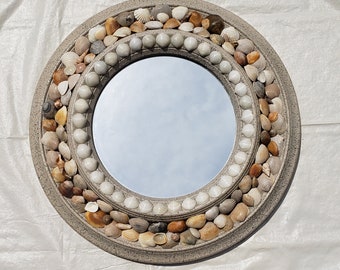 Beach Shells Round 15" Mirror