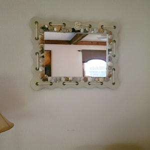 Knot Just A Beach Sea Shell Nautical Handmade Coastal Mirror