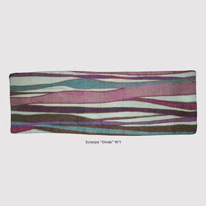 Sciarpe &quot;WAVE&quot; - Linea CONTEMPORANEA 100% seta chiffon - 190x60 cm