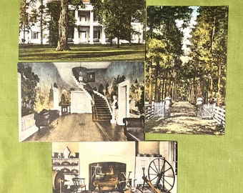 VTG Post cards (set of 4) "The Hermitage" (Gen, Andrew Jackson's home - The Albertype Co. 1920's Hand Colored-  unused - like new/pre-owned