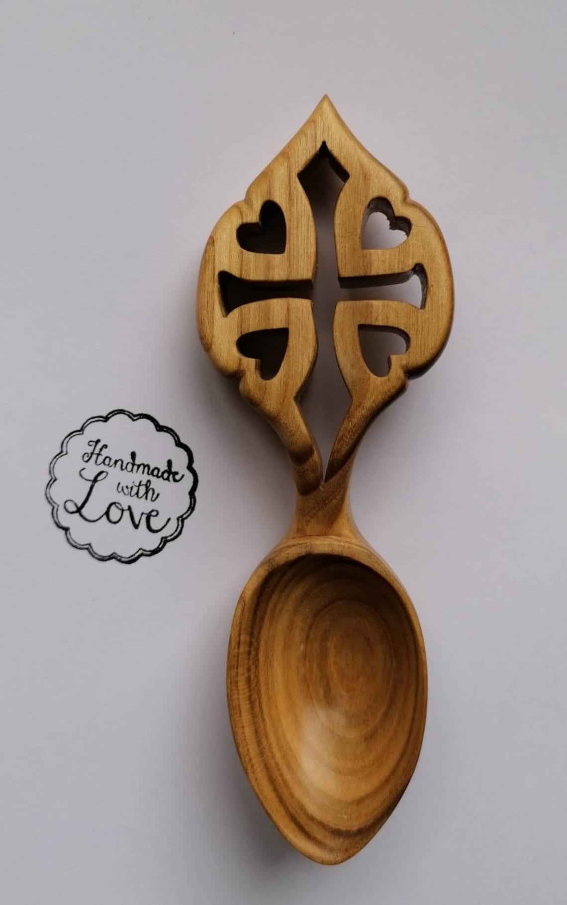 Handmade Welsh Love Spoon No 8 Etsy