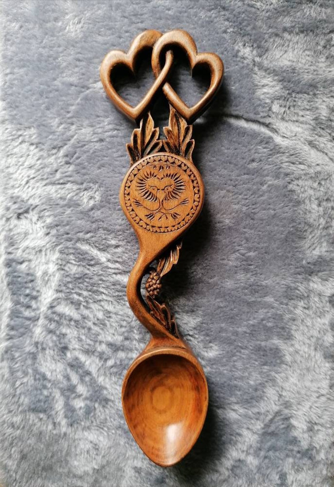 Handmade Welsh Love Spoon No 321 Etsy UK