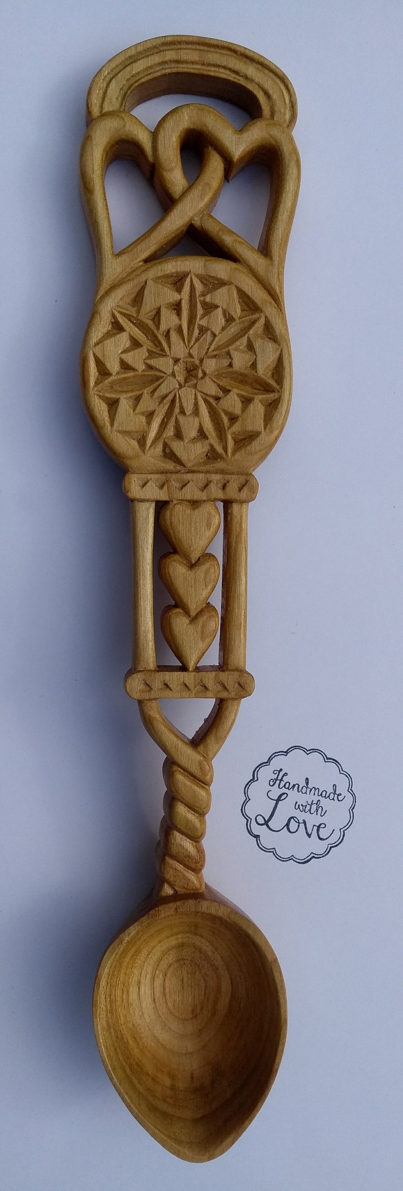 Handmade Welsh Love spoon No 306 Etsy