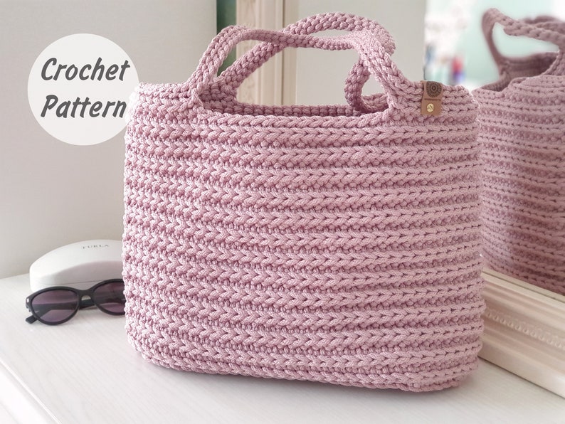 Crochet Shopping Bag Pattern PATTERN Crochet Bag Amelia Beach Bag Pattern pdf