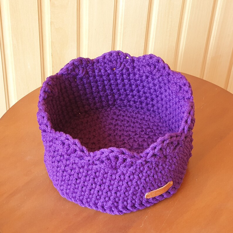 PATTERN Crochet Basket SUNRISE Crochet home decor pattern Etsy