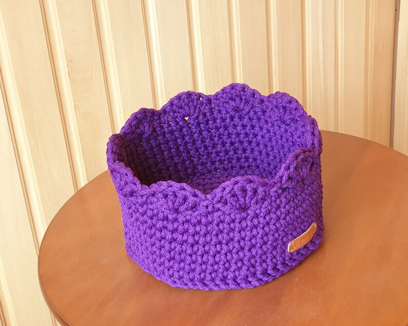PATTERN Crochet Basket SUNRISE Crochet home decor pattern Etsy