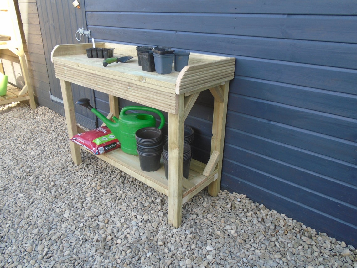 Potting Table/Bench Heavy Duty Treated Timber comes fully Etsy