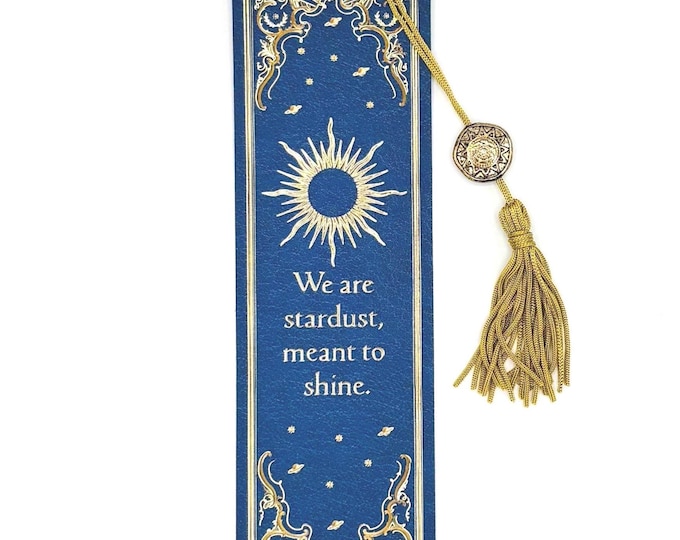 We Are Stardust Bookmark, Celestial Beaded Bookmark