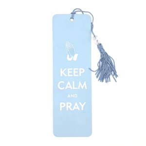 Keep Calm and Pray Beaded Bookmark