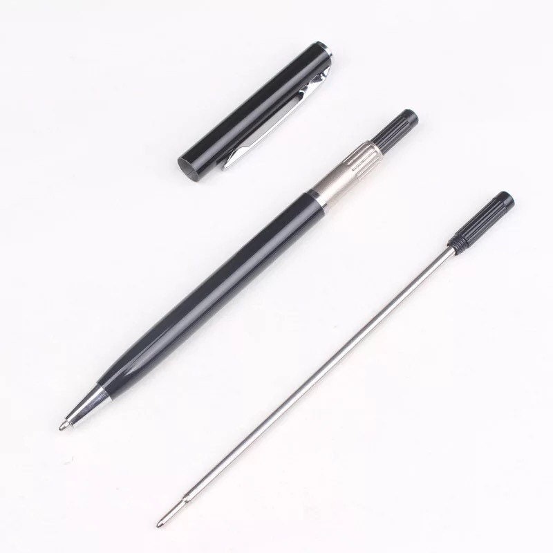11.6cm Ballpoint Ink Refill Rotating Metal Barrel with Screw Cap