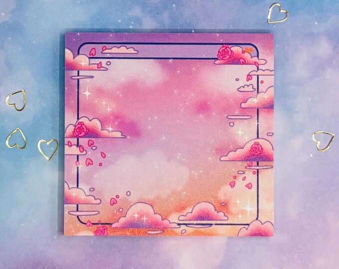 Rosy Sunrise Sticky Notes