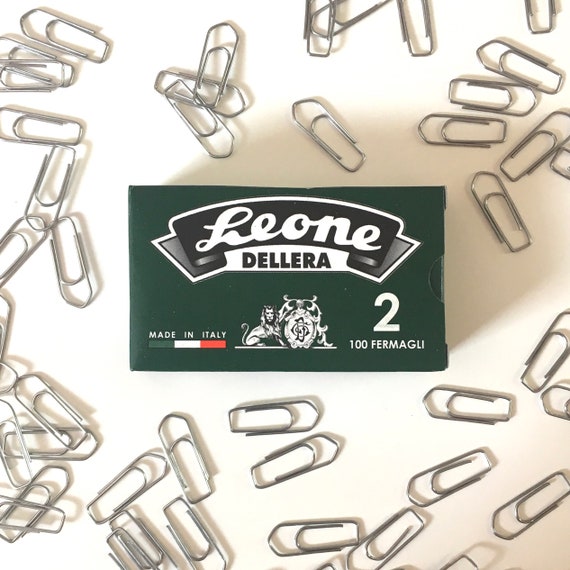 Leone Dellera Zinc Paper Clips - 100pc Box