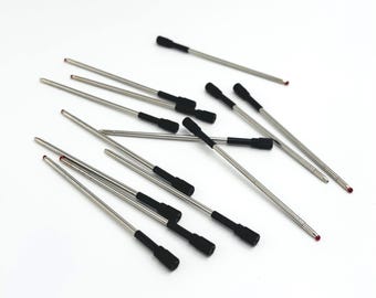 3.23" Ballpoint Pen Ink Refill – 3.2 Inches Blue or Black Replacement Cartridge