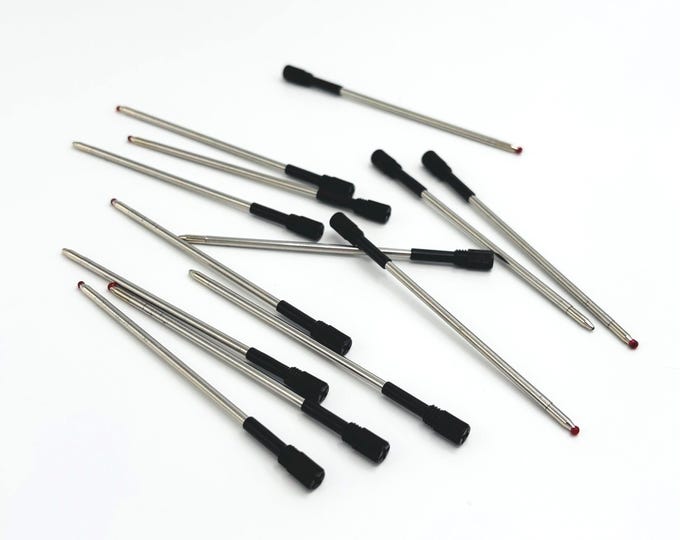 3.23" Ballpoint Pen Ink Refill – 3.2 Inches Blue or Black Replacement Cartridge