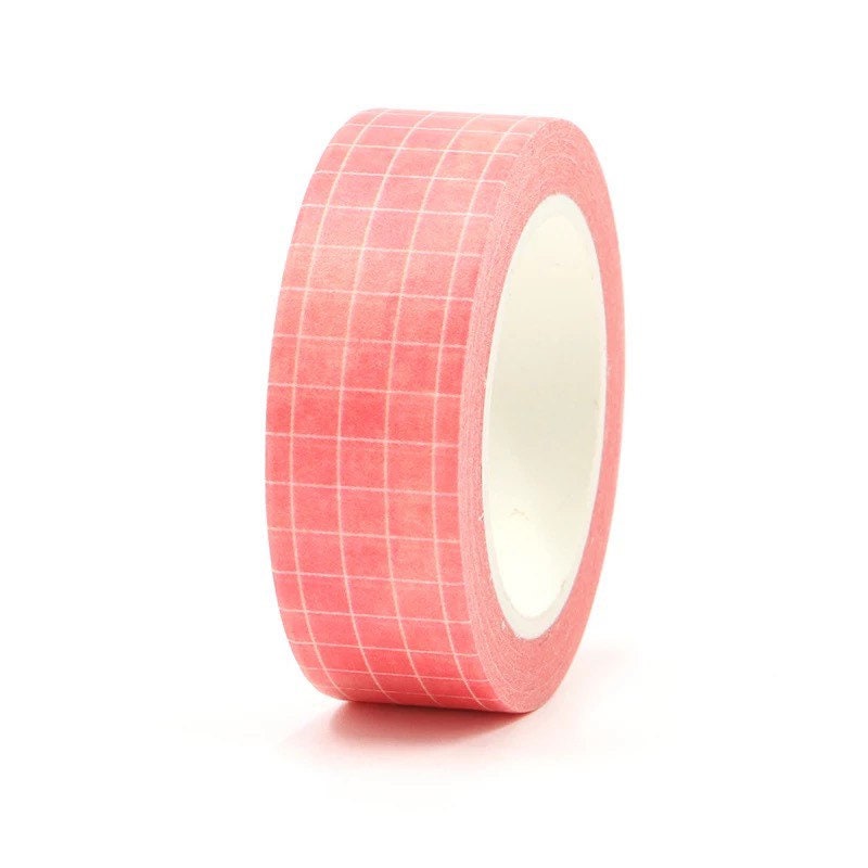 Grid Washi Tape - Magenta