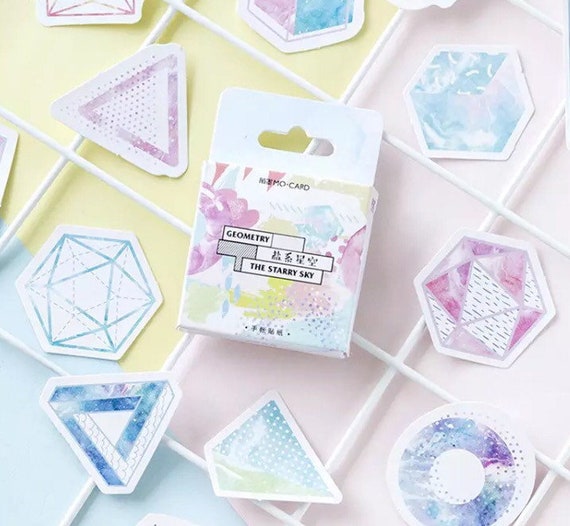 Abstract Geometric Sticker Box Set - 46pcs