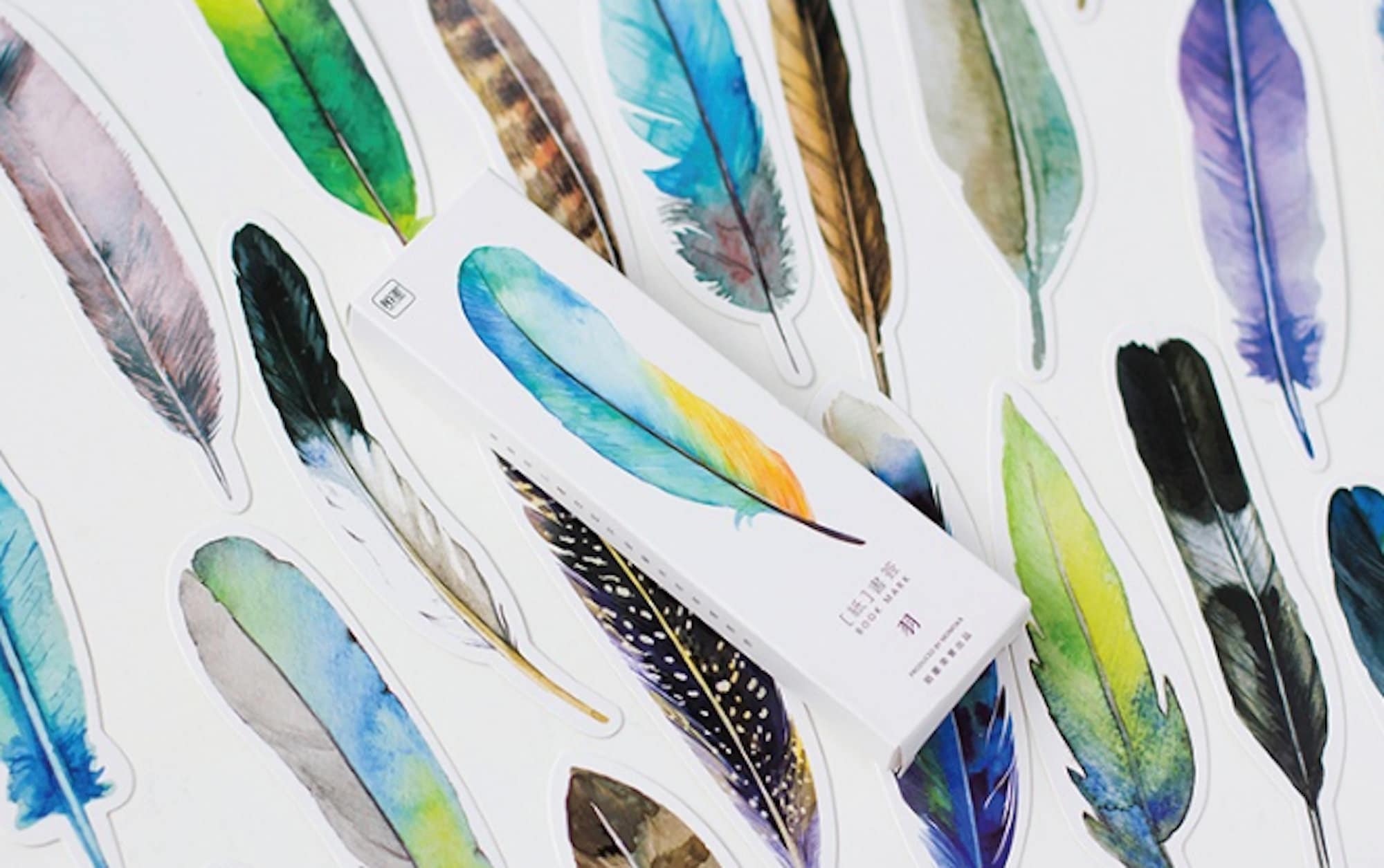 30pc Feathers Bookmark Set Etsy