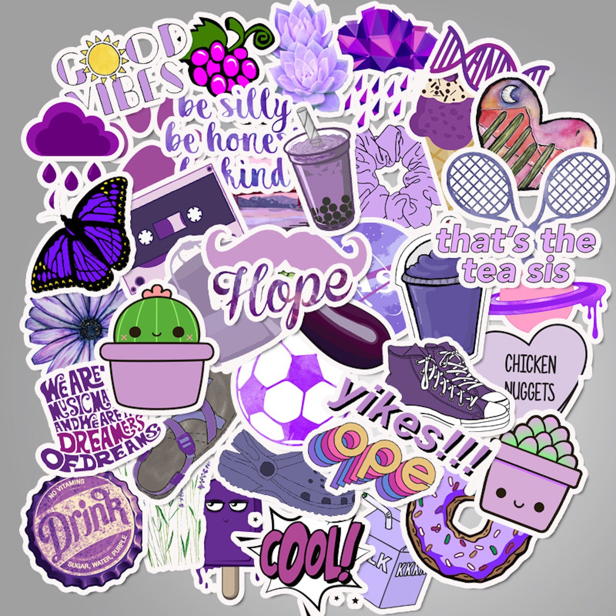 Purple Aesthetic Sticker Ideas