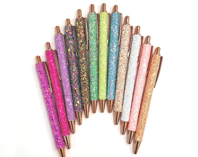 Fancy Glitter Ballpoint Pen | 20+ Colors
