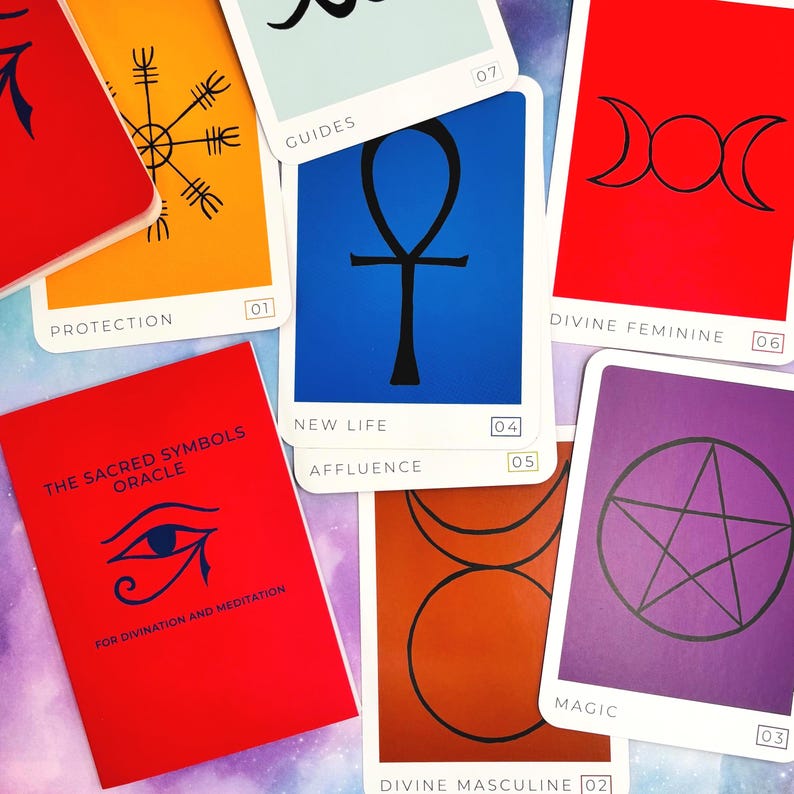 Sacred Symbols Oracle Deck: Sacred Symbols for Divination & Meditation ...