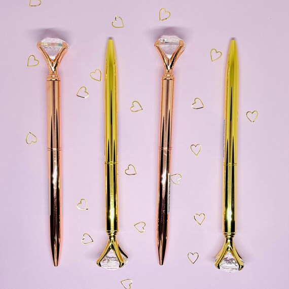 Goal Digger Diamond Pen in Rose or Yellow Gold