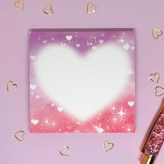 Heart Bubbles Sticky Notes