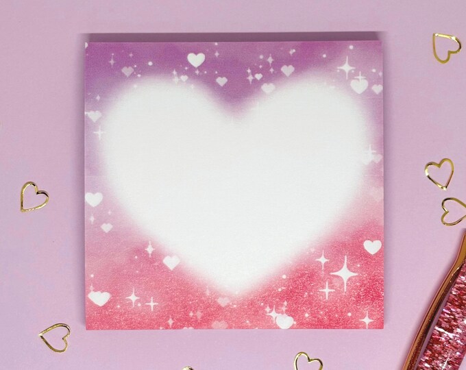 Heart Bubbles Sticky Notes
