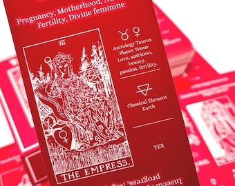 Keyword Tarot Deck: Red Classic 1909 Rider-Waite for Beginners