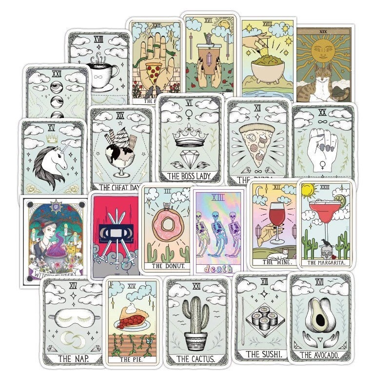 Tarot Cards Set - Tarot Cards - Sticker