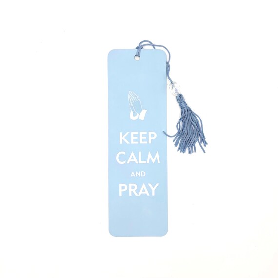 Keep Calm and Pray Beaded Bookmark
