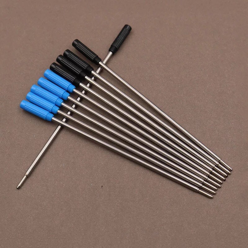 11.6cm Ballpoint Ink Refill Rotating Metal Barrel with Screw Cap