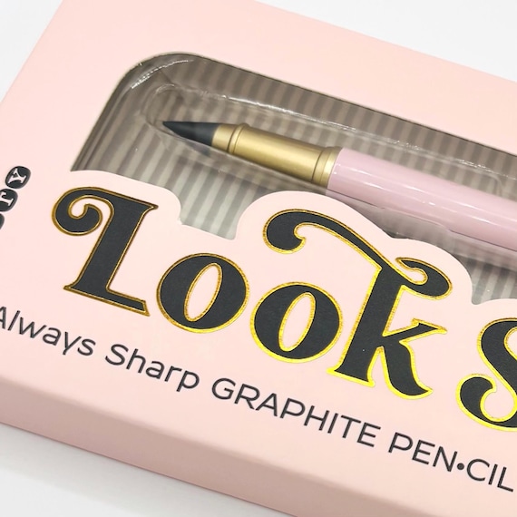 Look Sharp Graphite Pen-Cil: Always-Sharp Lead Pencil with Designer Metal Barrel