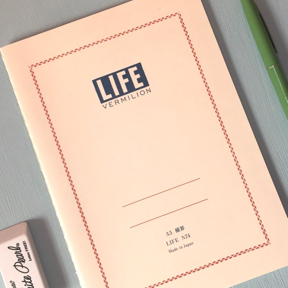 Life Vermilion Notebook (Various Sizes)