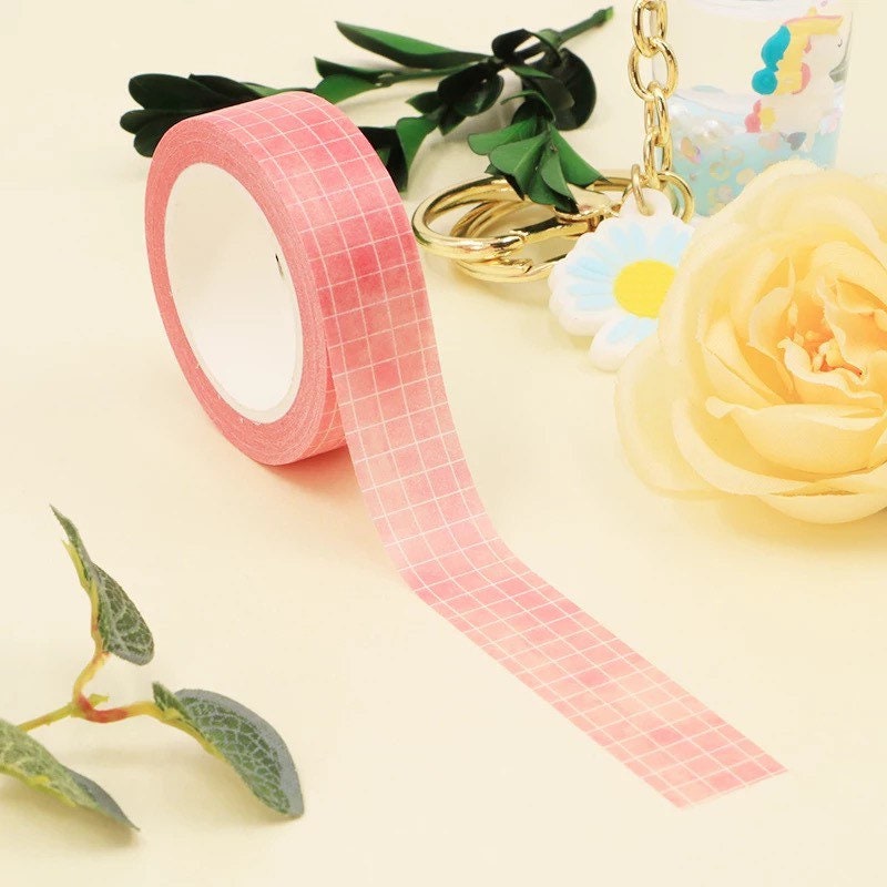 Pink Grid Washi Tape