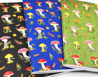 Mini Mushrooms 3pc Notebook Set