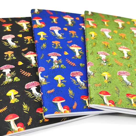 Mushrooms Mini Notebook Set 3pcs