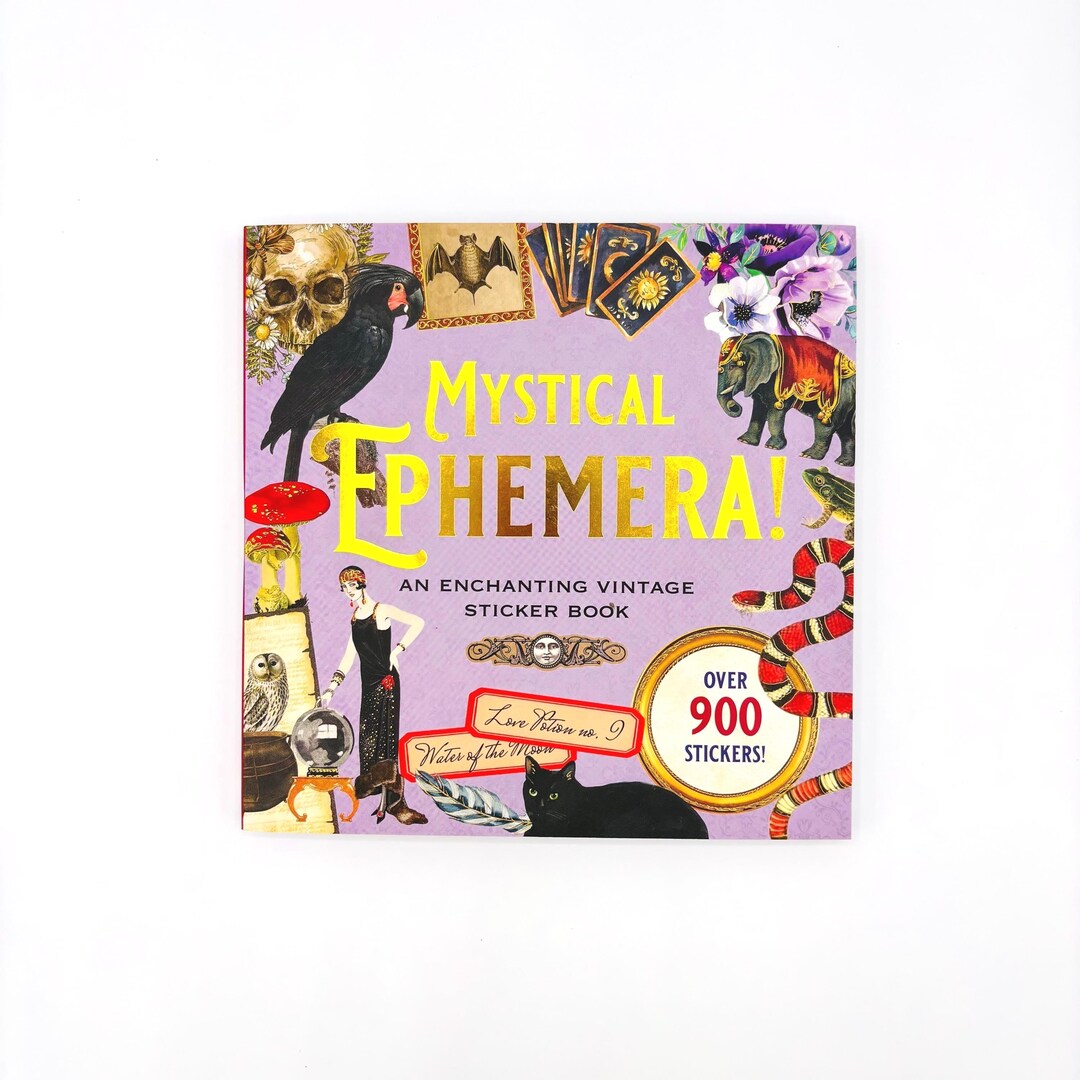 Mystical Ephemera Sticker Book 900+ Vintage Designs for Journaling Etsy