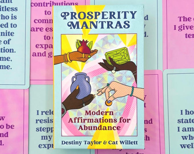 Featured listing image: Prosperity Mantras Deck: Modern Affirmations for Abundance by Destiny Taylor & Cat Willett