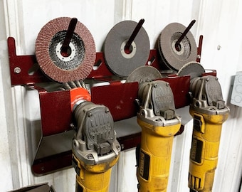 4.5&quot; Angle Grinder Tool Holder - Grinding Tool Organization - Shop Organization -Tool Organization - Garage Organization - Gift for Him