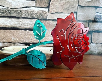 Metal "Forever" Rose - 11th Anniversary Gift - Steel Anniversary - Valentine's Day Gift for her