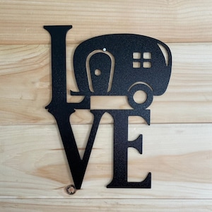 Love Camping Metal Sign - Camper Sign - Metal Camper Decor - RV Decor - Metal Camper Wall Art - Gift For Camper - Christmas Gift - Camper