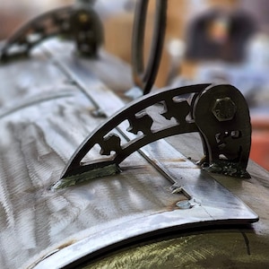 Custom Made Texas Smoker Hinges - U.S.A Made Smoker Hinge - Texas Smoker Hinge - Weld Yourself Smoker - Sold Individually, Order 2 for a Set