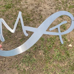 Metal Infinity Sign - You and Me Sign - Personalized Metal Sign - 11th Anniversary Steel - Personalized Wedding Gift - Wall Decor