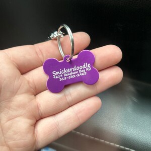 Personalized Dog Tag - Engraved Dog Tag - Pet ID - Pet Supplies, Custom, Personalized - Dog Collar Tag - Dog Name Tag - Pet Collar ID Tag