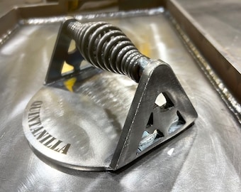 Personalized Burger Press - Steel Burger Press - Burger Smash Press - Steel Burger Press - Burger Smasher - Texas - Texas Grilling - Smoker