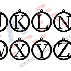 SVG Monogramm Alphabet - digitale Datei - Plotterdatei - Laser, CNC, Cricut Kompatibel - Digitale Datei - Metall dxf - Metalldateien
