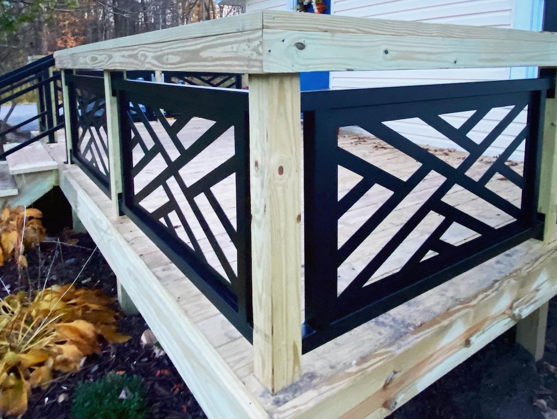 Custom Made Aluminum Railing Inserts - Custom Privacy Screens - Heavy ...