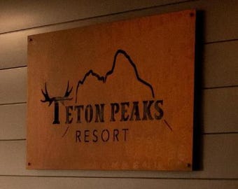Metal Business Sign - Metal Business Logo Sign - Personalized Metal Sign - Commercial Business Decor - Your Business Logo Custom Sign