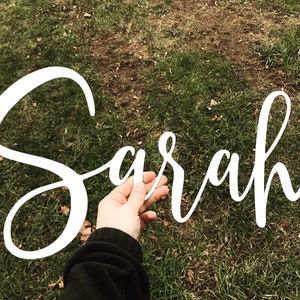 Custom Metal Name - Metal Family Name - Personalized Steel Name - Wall Hanging - Metal Word - Wedding Gift - Nursery Decor- Cursive Name