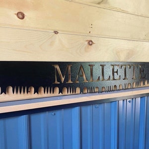 Personalized Cross Cut Saw with Hand Widdled Handles - Cross Cut Saw Wall Hanging - Cabin, Rustic Decor - Father&#39;s Day Gift - Decorative Saw